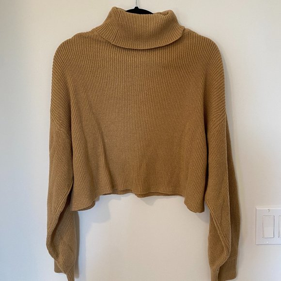 Light Brown/ Tan Turtleneck Sweater - Picture 2 of 2